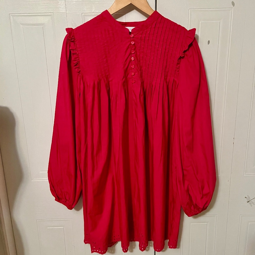 Aritzia Little Moon Vibrant pink  babydoll Dress